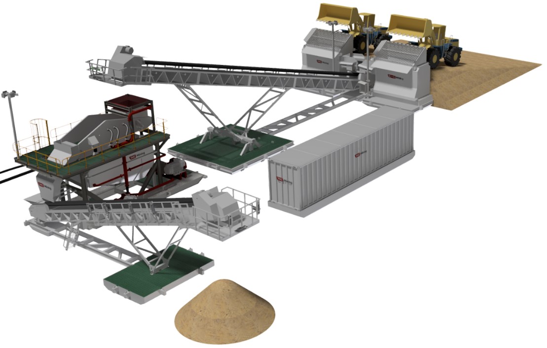 Slurrification unit - the total set up